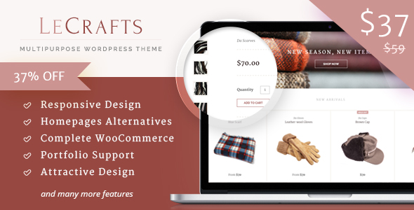 LeCrafts – WooCommerce Marketplace Themes